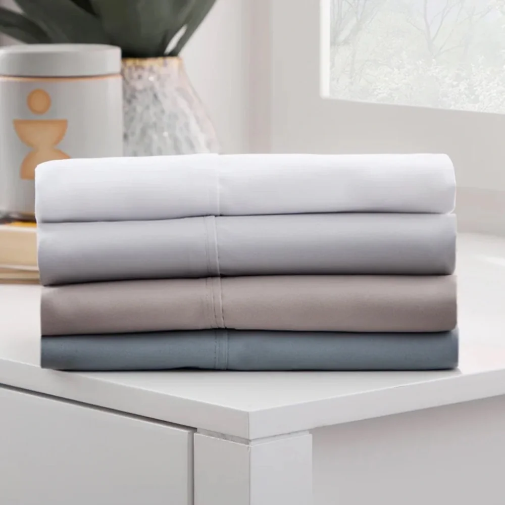 Malouf King Soft-Knit Microfiber Sheet Set - Driftwood Taupe